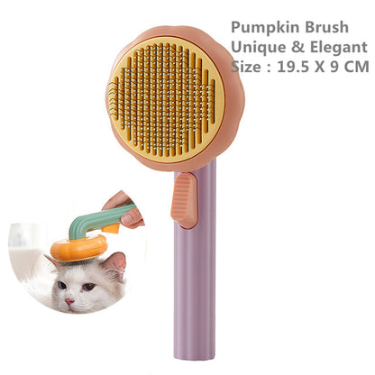 Self-Cleaning Pumpkin Pet Brush