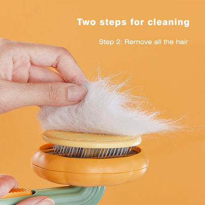 Self-Cleaning Pumpkin Pet Brush