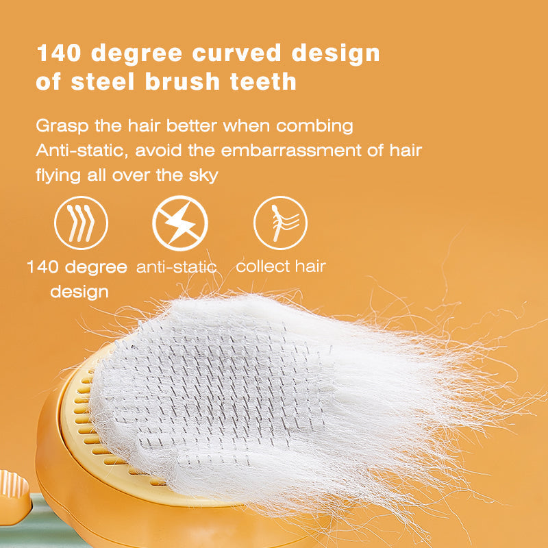 Self-Cleaning Pumpkin Pet Brush