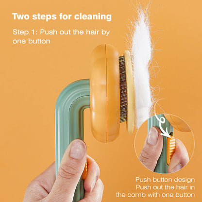 Self-Cleaning Pumpkin Pet Brush