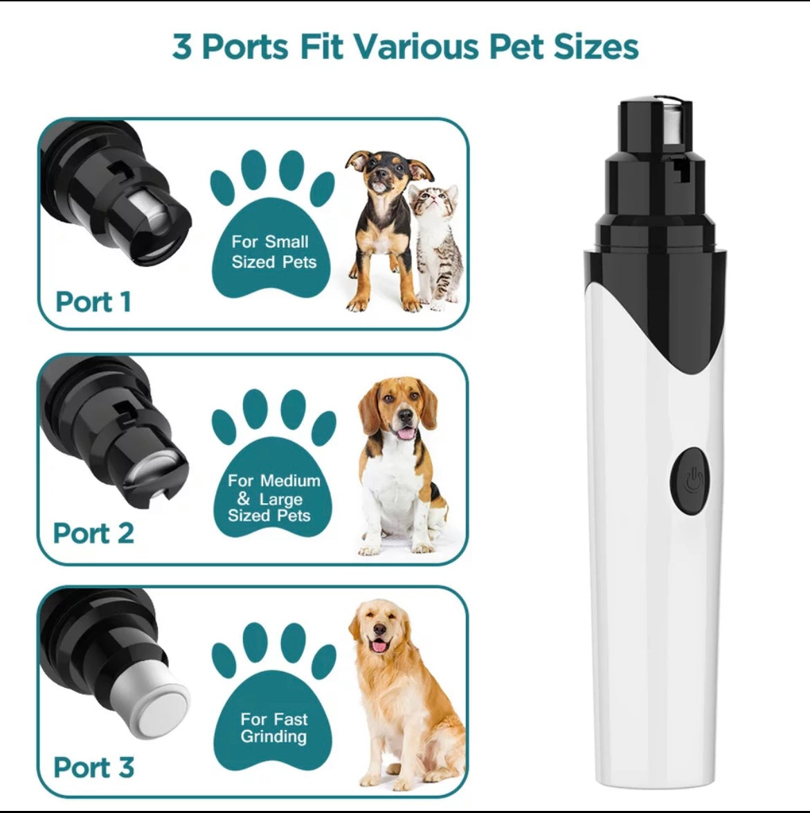 Rechargeable Pet Nail Grinder